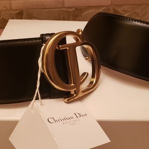 Authentic Christian Dior Noir waist belt